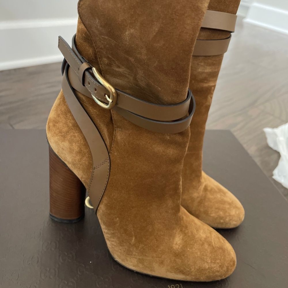 Gucci Brown Heeled Boots